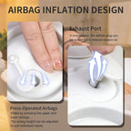 4D Silicone Bath Pillow for Tub, Upgraded Adjustable Bathtub Pillow Head Neck - Image 6