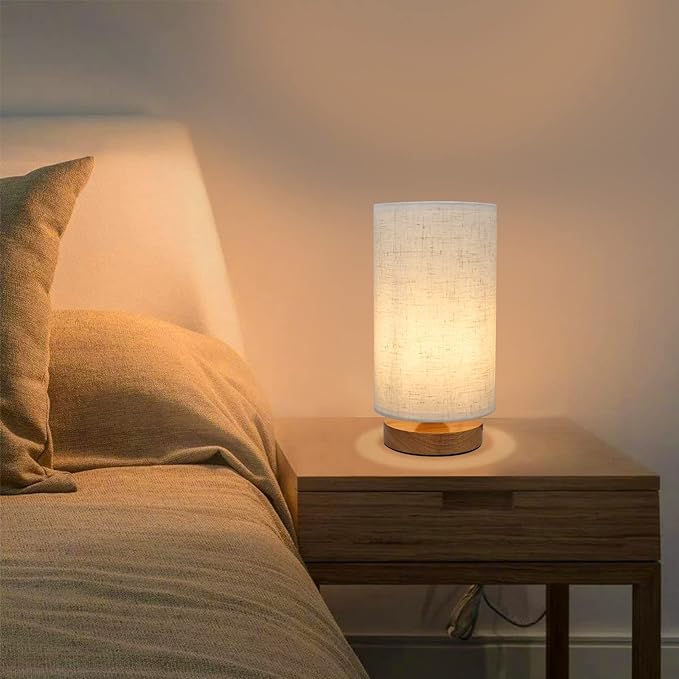 Table Lamps for Bedrooms Set of 2, Minimalist Bedside Lamps Set - Image 2