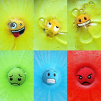 HZEX Large Emotion Face Bath Bombs Set of 6 – Fun Emoji-Inspired Spa Fizzies – - Image 5