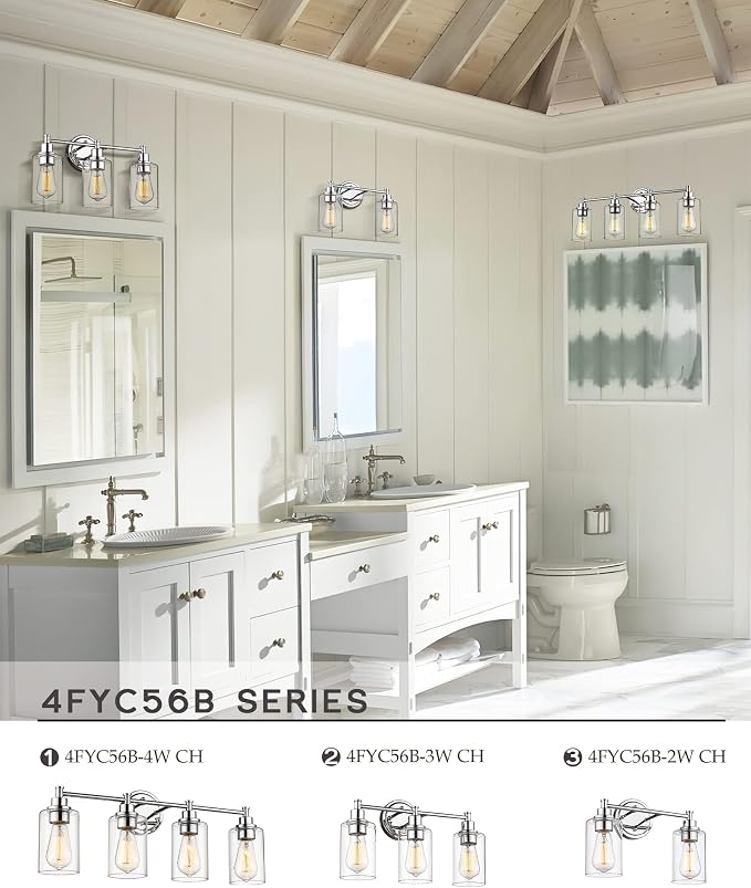 FEMILA Modern Bathroom Light Fixtures, 2-Light Bathroom Vanity Lights Over - Image 7