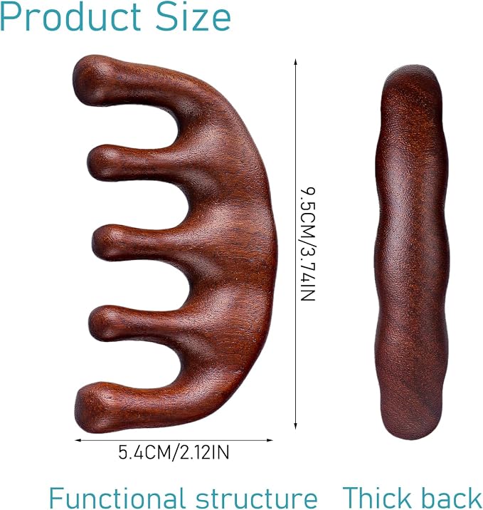 Wooden Scalp Massage Comb, Wooden Scalp Comb - Image 6
