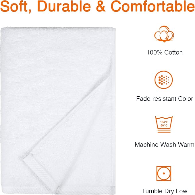 Amazon Basics 2-Piece Quick-Dry Oversize Bath Towel, 100% Cotton - Image 4