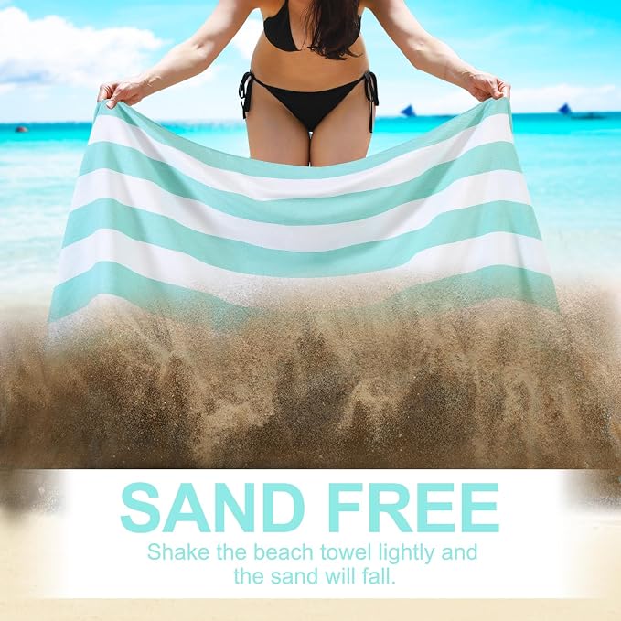 Genovega 6 Oversized Cotton Turkish Beach Bath Towel Set Bulk 74"x38" Extra - Image 2