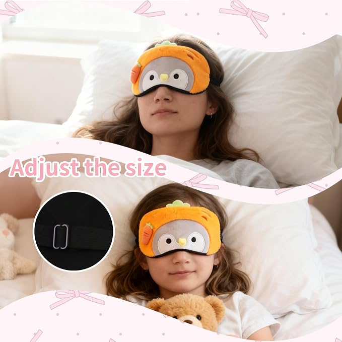PERFECTSIGHT Sleep Eye Masks, Cute Sleep Eye Cover Lightweight Adjustable - Image 4