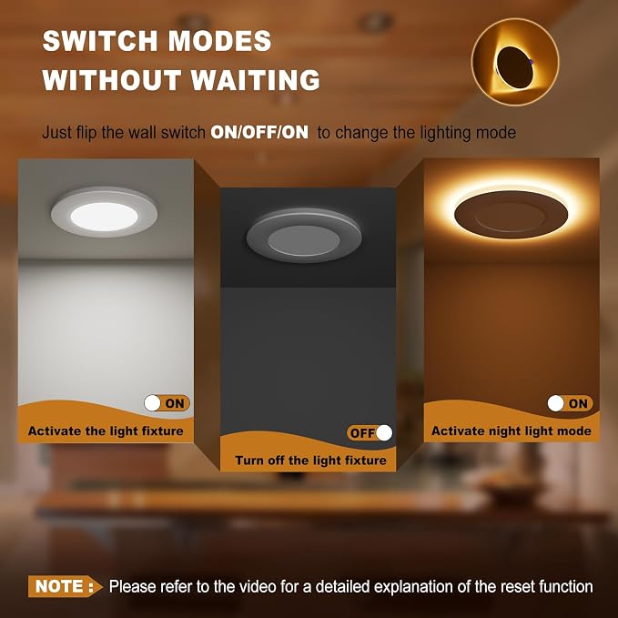 VOLISUN 12 Pack 4 Inch 5CCT Recessed Light - Image 6
