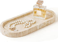 WORHE Marble Vanity Tray 11.8" x 5" Italy Natural Travertine Stone Decorative by WORHE