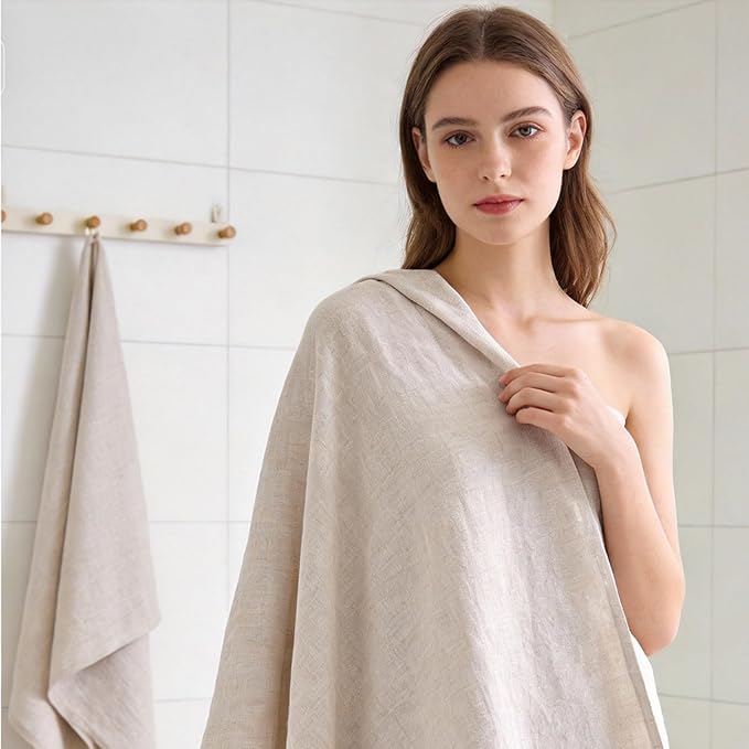 100% Linen Bath Towel 30x53 Inches - Image 5