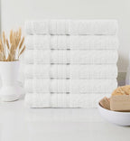 Cotton Craft Ultra Soft 6 Pack Hand Towels 16x28 White Weighs 6 Ounces Each - Image 4