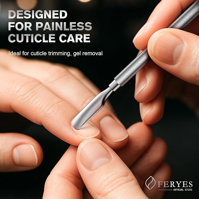 FERYES Professional Cuticle Pusher & Remover Tool - Image 5