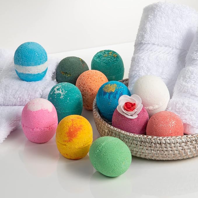 LifeAround2Angels New Faviorite Bath Bombs Gift Set 12 Pack Made in USA Fizzies - Image 3