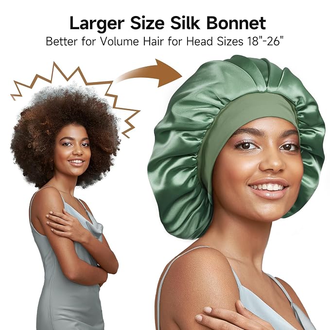 22 Momme 100% Real Mulberry Silk Bonnet - Image 4
