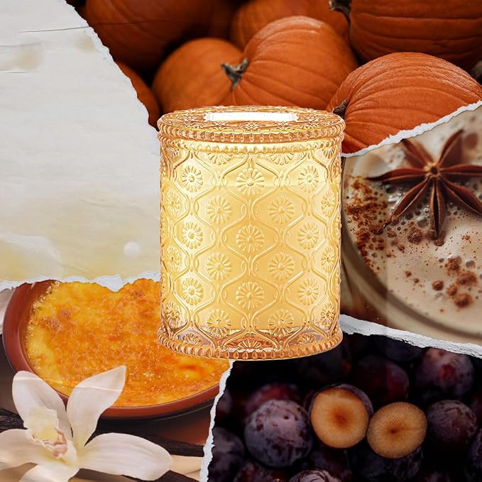 LA JOLIE MUSE Pumpkin Chai Candle – Pumpkin, Spicy Chai & Vanilla Scent | 6 oz - Image 2