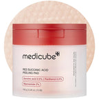 medicube Toner Pads Red Succinic Acid Panthenol Facial Peeling Pad | by medicube