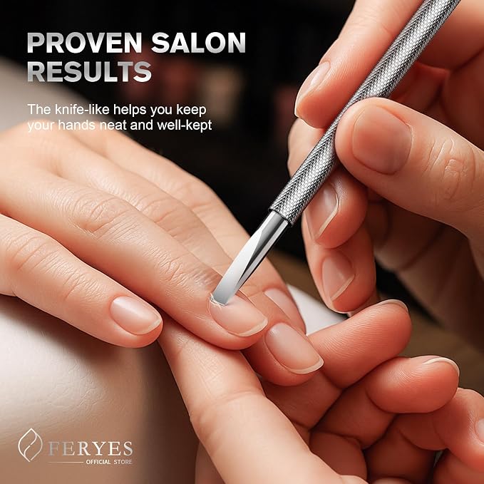 FERYES Professional Cuticle Pusher & Remover Tool - Image 6