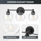 VONLUCE Bathroom Light Fixtures, 3-Light Vanity Light - Image 3