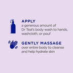 Dr Teal's Body Wash with Pure Epsom Salt, Soothe & Sleep with Lavender - Image 3