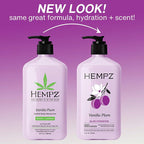 Hempz Limited Edition Vanilla Plum Hydrating Body & Hand Lotion 17 oz - Image 3