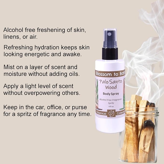 Blossom to Bath Palo Santo Wood Body Spray - Image 3