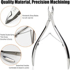 LePinko Professional Cuticle Trimmer kit, Super Sharp Dead Skin Clipper - Image 2