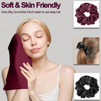 Sleep Cap Bonnet for Sleeping, Adjustable Cooling Ice Silk Lined Hair Bonnets - Image 7