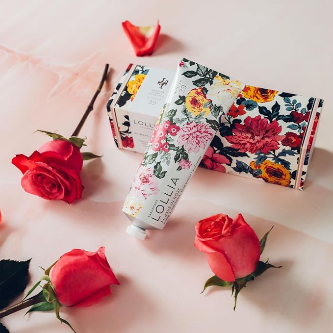 LOLLIA Always in Rose Handcreme, 4 oz., Rose & Hibiscus Scented Hand Cream - Image 6