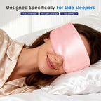 Weighted Eye Mask for Sleeping, Soft Minky Sleep Mask for Side Sleeper - Image 3