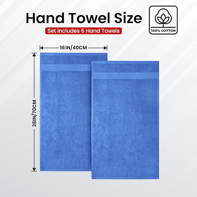 Infinitee Xclusives Blue Hand Towels - Image 3