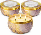 YMing 3-Wick Candle Gift Set, 3 Pack, 14 oz Each, Scented Candles by YMing