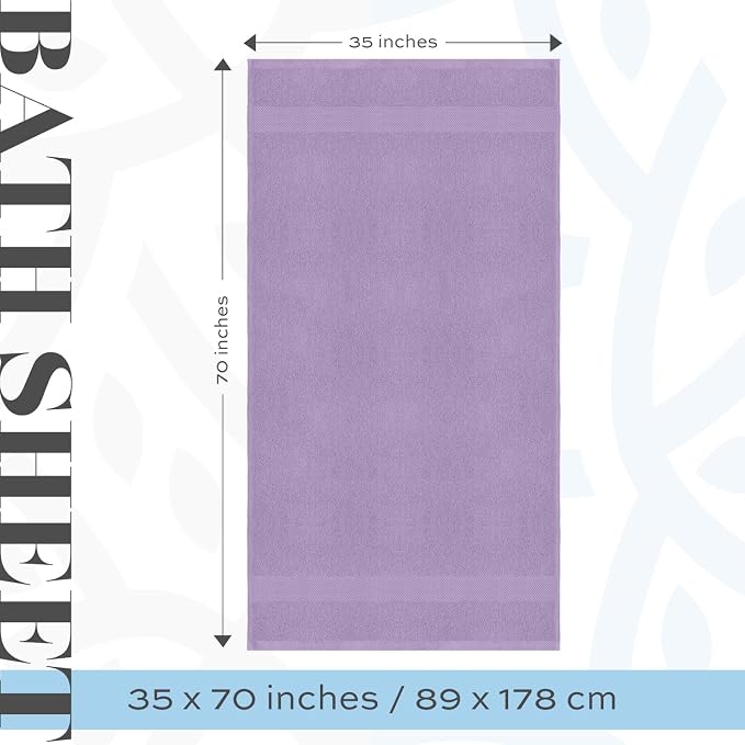White Classic Luxury Soft Bath Sheet Towels - Image 4