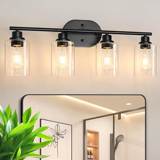 Unicozin Bathroom Light Fixtures, 4 Light Vanity Lights by Unicozin
