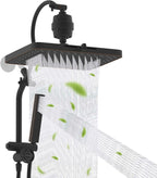 Hibbent 5-spray Filtered Rainfall Shower Head Combo, High Pressure 13'' by Hibbent