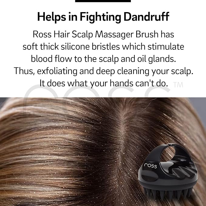 Ross Hair Scalp Massager Shampoo Brush - Image 6