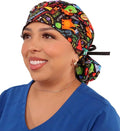 Sparkling EARTH Banded Bouffant Surgical Scrub Ponytail Working Caps and by SparklingEARTH