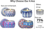 Scented Candles Gift Set for Home 4 Pack Large 4.4 Oz Soy Wax Candles, - Image 4