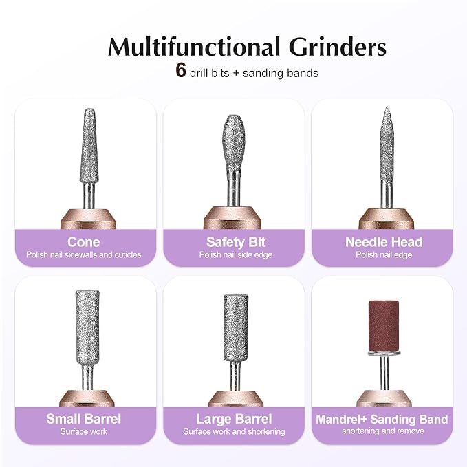 COSLUS C40 Electric Nail Drill File Professional: - Image 9