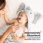 KeaBabies Organic Baby Towel - Image 5
