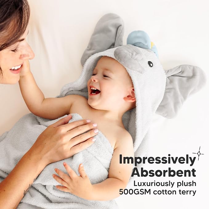 KeaBabies Organic Baby Towel - Image 5