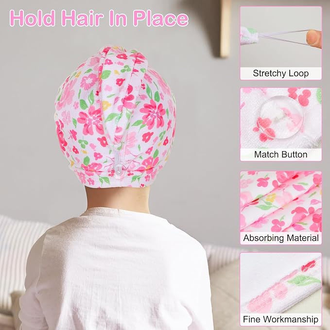 Basumee Microfiber Hair Towel Wrap - Image 3