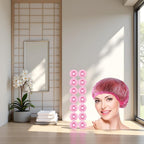 100 Pcs Pink Disposable Shower Caps, Shower Caps - Image 3