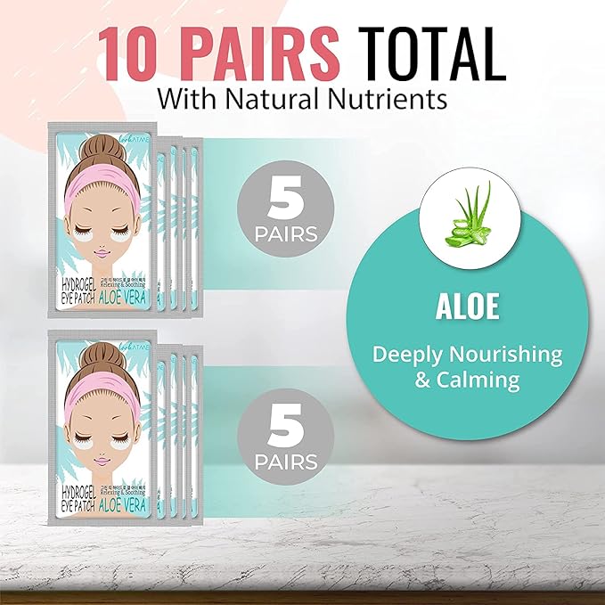 Lookatme Hydrogel Eye Patch Aloe Vera, 1.1 Ounce - Image 5