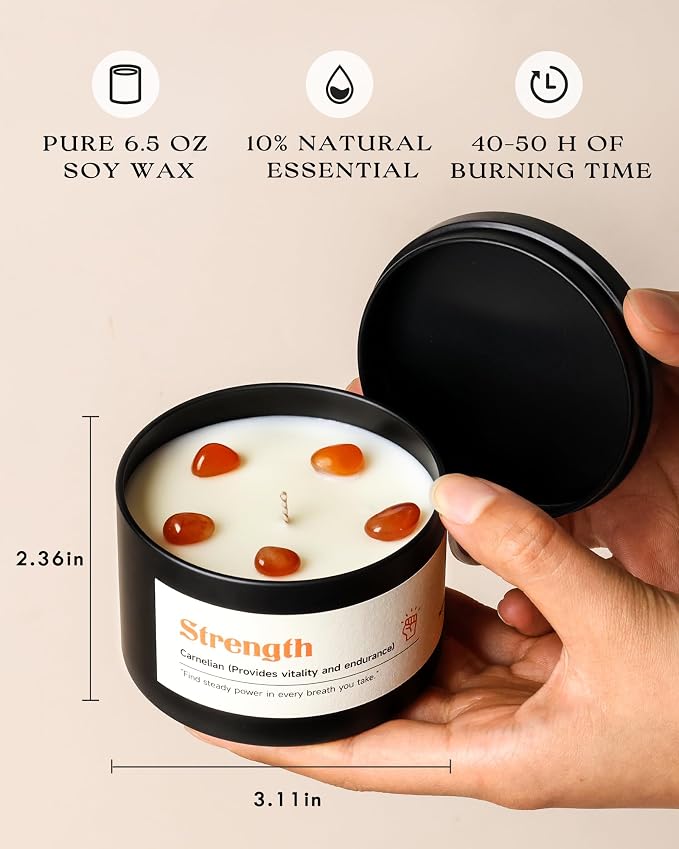 AOOVOO Crystal Empower Candles Set - Image 5