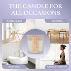 Scented Candle, 7.04 oz Lavender Aromatherapy Candle, Natural Soy Wax - Image 3