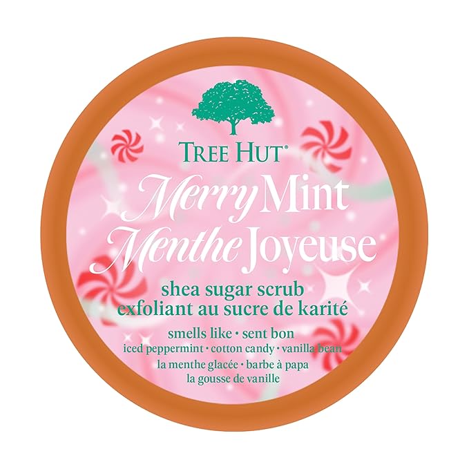 Tree Hut Merry Mint Shea Sugar Scrub, Exfoliating, Hydrating & Moisturizing - Image 2