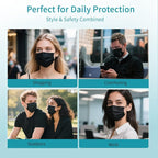 akgk 100Pcs Disposable Face Masks, 3 Ply Disposable Mask - Image 6