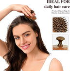 Wooden Scalp Massager for Hair Growth, Bamboo Head Massage Brush to Stimulate - Image 2