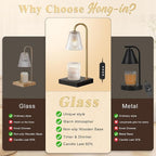 Hong-in Modern Gold Candle Warmer Lamp - Image 6