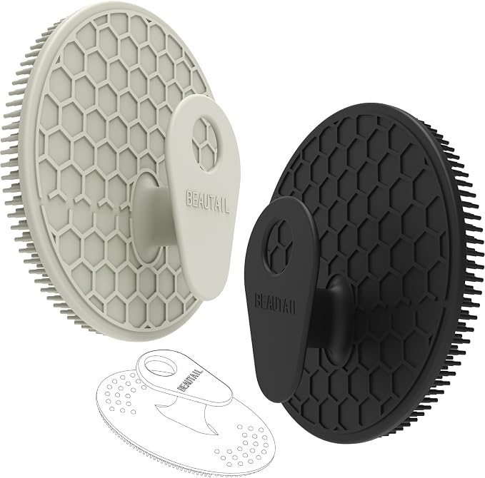 Silicone Body and Face Scrubber Set 3 Pack, BEAUTAIL Shower Bath Scrubber - Image 7