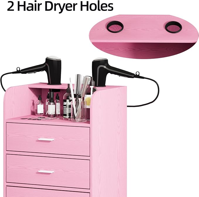 4ever2buy Salon Station for Hair Stylist, Salon Trolley Cart - Image 3