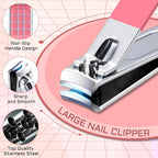 BLESWIN Manicure Pedicure Set, Mens Nail Grooming Kit, Manicure & Pedicure - Image 4