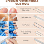 LIONVISON Ingrown Toenail Removal Kit: 8 Pcs Professional Toenail Clippers - Image 7